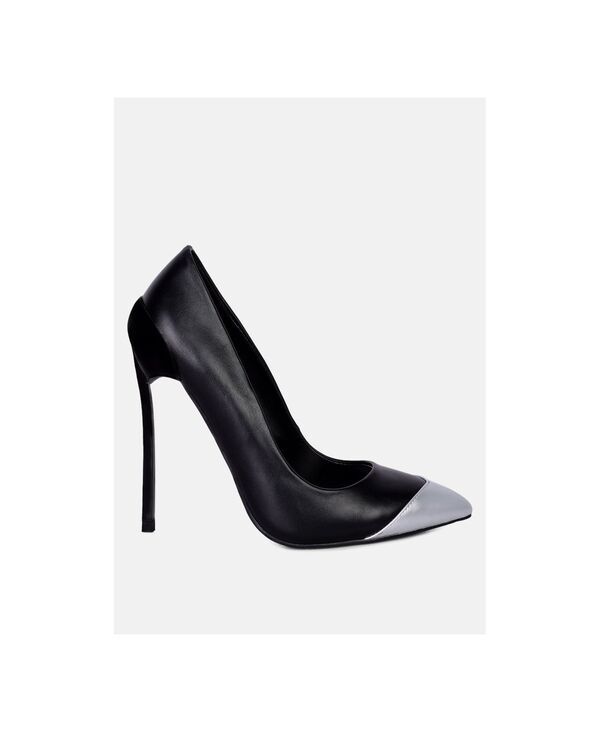 ロンドンラグ レディース シューズ パンプス ヒール London Rag cidra silver dip stiletto heels pumps Black ブラック