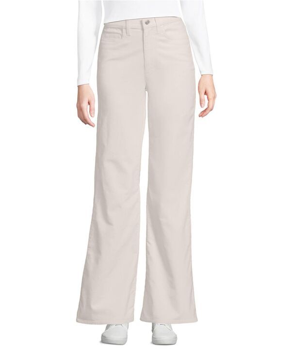 ランズエンド レディース ボトムス カジュアルパンツ コーデュロイ Lands End Womens Corduroy High Rise Classic Flare Pants Ivory latte アイボリー