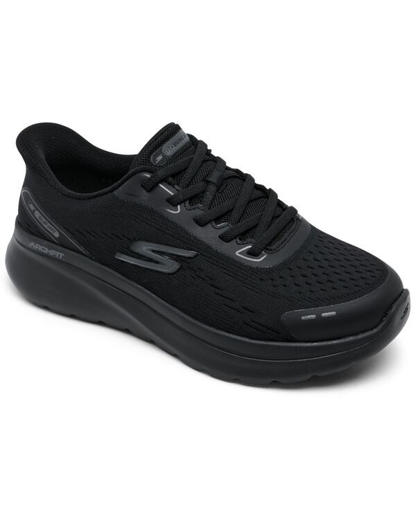 スケッチャーズ レディース シューズ スニーカー Skechers Womens GO WALK Arch Fit NJoy Walking Sneakers Wide Width from Finish Line Black ブラック