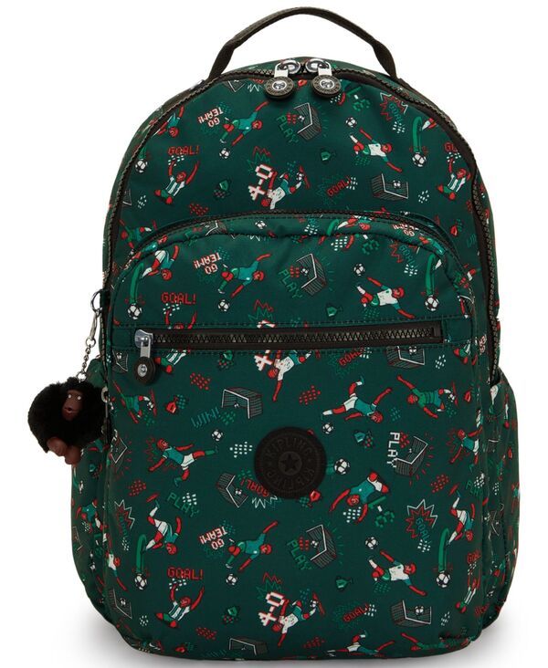 キプリング レディース バッグ バックパック・リュックサック Kipling Seoulap 15 Laptop Backpack Soccer Prt