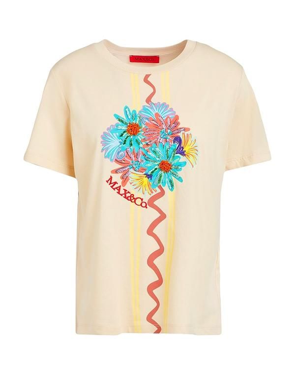 マックスアンドコー レディース トップス Tシャツ MAXCo Beige ベージュ