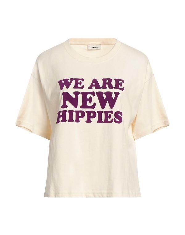 サンドロ レディース トップス Tシャツ SANDRO Beige ベージュ