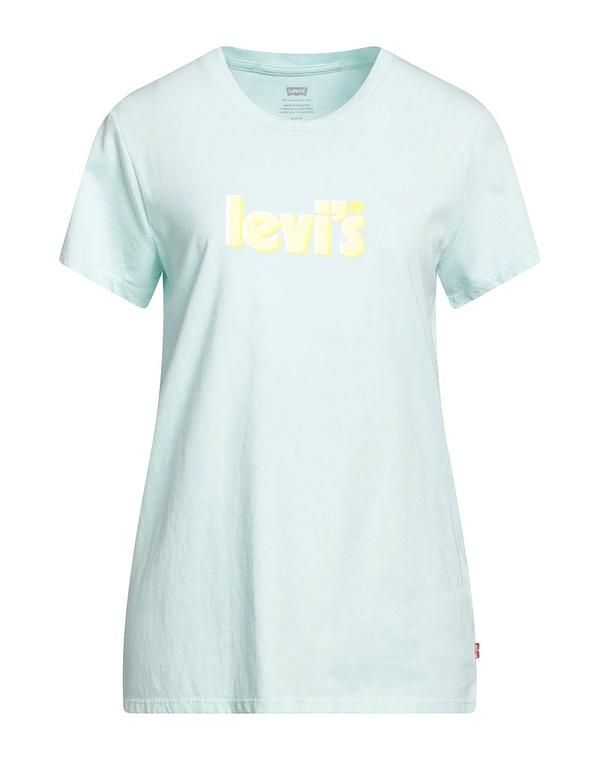 リーバイス レディース トップス Tシャツ LEVIS Turquoise Blue ブルー