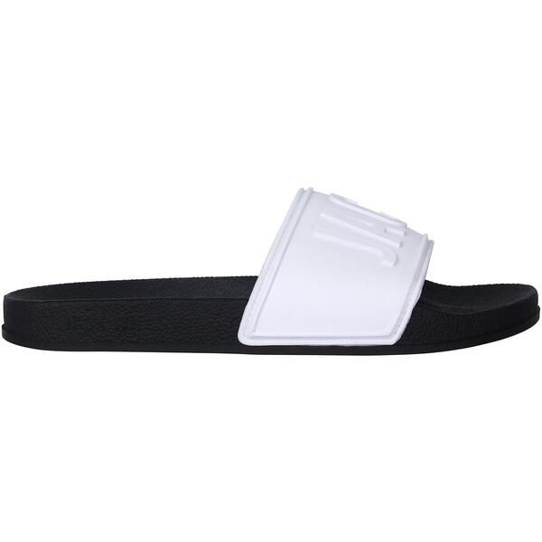 ジャック ウィルス レディース シューズ サンダル ロゴ Jack Wills Jack Logo Sliders WhiteBlack ホワイト