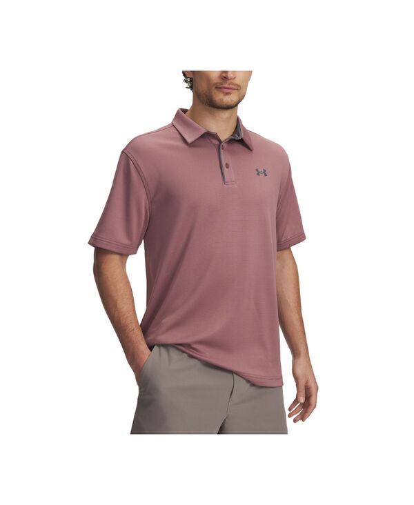 アンダーアーマー メンズ トップス ポロシャツ 半袖 Under Armour Mens Tech ShortSleeve Polo Shirt Maroon MistPitch Gray グレー
