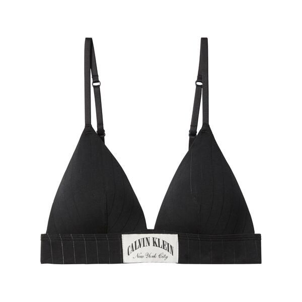 カルバンクライン レディース アンダーウェア ブラジャー Calvin Klein Womens Non Wired Triangle Bralette Black ブラック