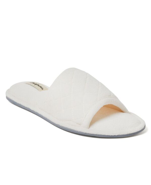 ディアフォームズ レディース シューズ サンダル キルティング パイル Dearfoams Womens Beatrice Quilted Microfiber Terry Slide Slipper Muslin 9,436円