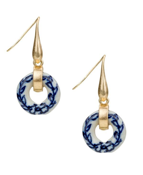 パトリシアナシュ レディース アクセサリー ピアス・イヤリング Patricia Nash GoldTone Plated Circle Drop Earrings Worn Gold ゴールド