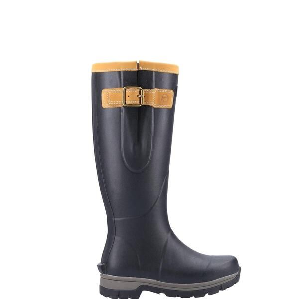コッツウォルズ レディース シューズ ブーツ・レインブーツ Cotswold Stratus Wellington Boot Black ブラック