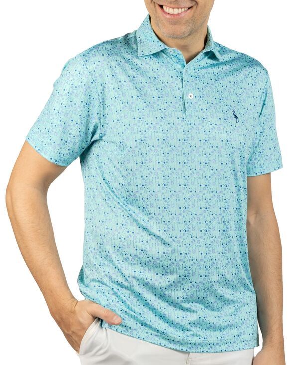 テーラーバード メンズ トップス ポロシャツ プリント Tailorbyrd Mens Hole in One Printed Performance Polo Shirt Spearmint