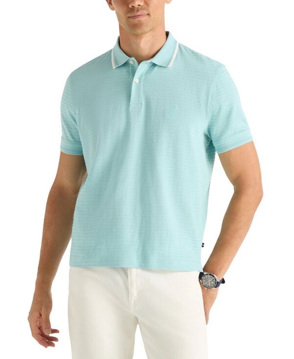 ナウティカ メンズ トップス ポロシャツ 半袖 Nautica MenshortSleeve Jacquard Polo Shirt Beach Ball Blue ブルー