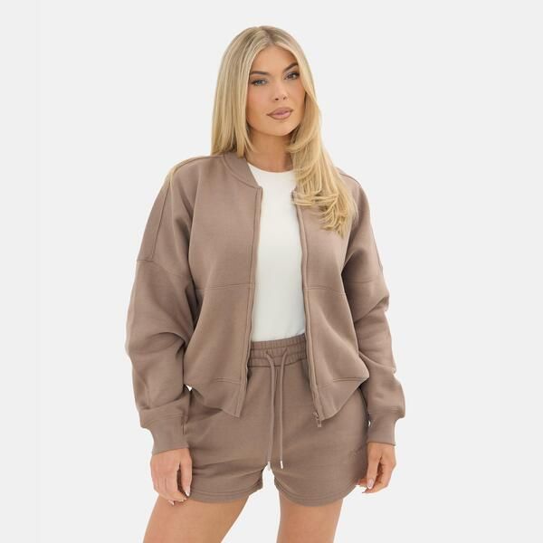 アイソウイットファースト レディース アウター ジャケット・ブルゾン ジャージー I Saw It First Jersey Bomber Zip Jacketaupe トープ
