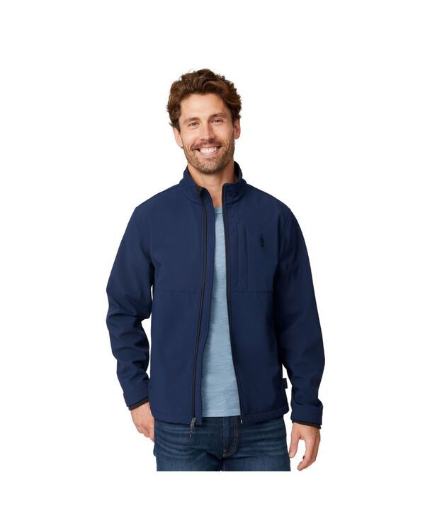 フリー カントリー メンズ アウター ジャケット・ブルゾン Free Country Mens Lanier Super Softshell Jacket Navy ネイビー