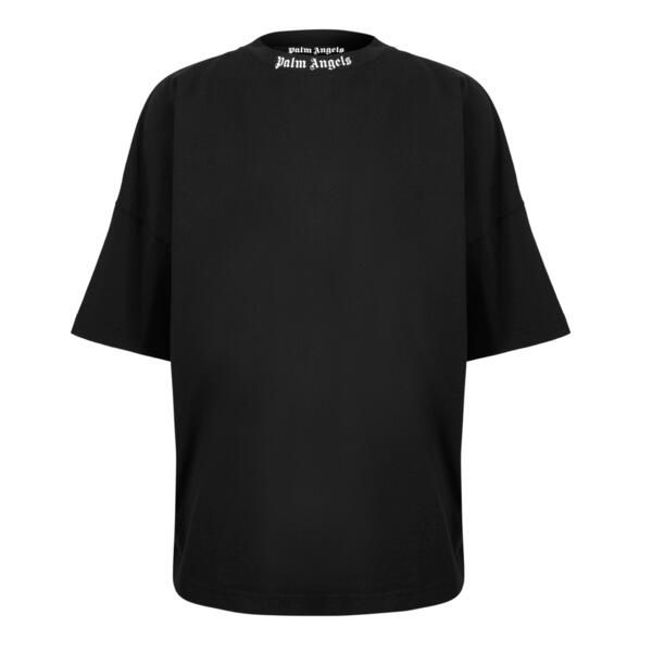 パーム・エンジェルス メンズ トップス Tシャツ Palm Angels Mens Oversized TShirt BlackWhite ホワイト