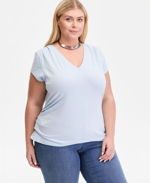 アイエヌシー インターナショナル コンセプト レディース トップス Tシャツ Vネック キャップスリーブ キャップ INC International Concepts Womens CapSleeve VNeck TShirt Macys Exclusive