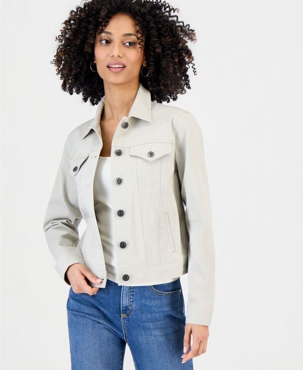 スタイルアンドコー レディース アウター ジャケット・ブルゾン プチ デニム Style Co Petite Classic Denim Jacket Created for Macystonewall デニム