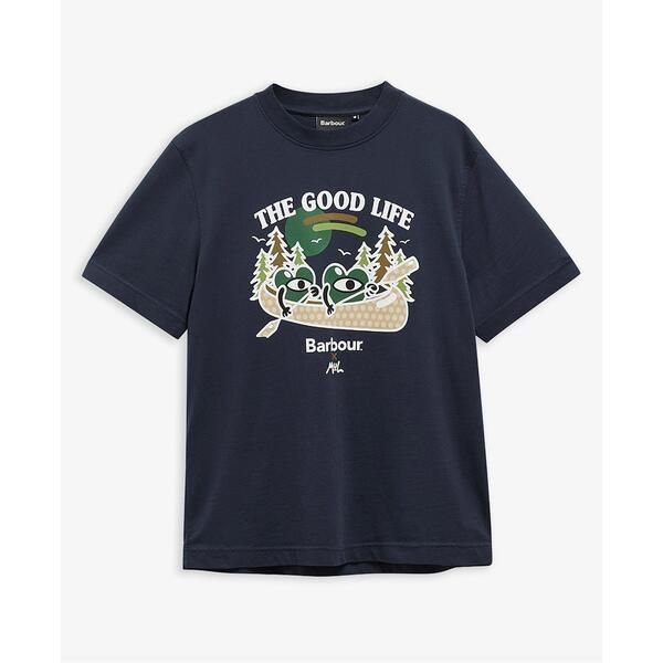 バブアー メンズ トップス Tシャツ Barbour Mens TShirt Navy NY91 ネイビー