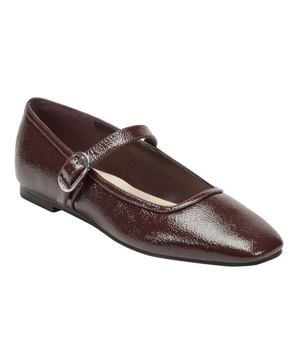 マーク・フィッシャー レディース シューズ パンプス Marc Fisher LTD Womens Garissa Mary Jane Ballet Flats Burgandy Crinkleather