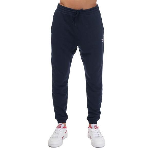 リーボック メンズ ボトムス カジュアルパンツ パイル ジョガーパンツ Reebok Identity French Terry Joggers Navy ネイビー