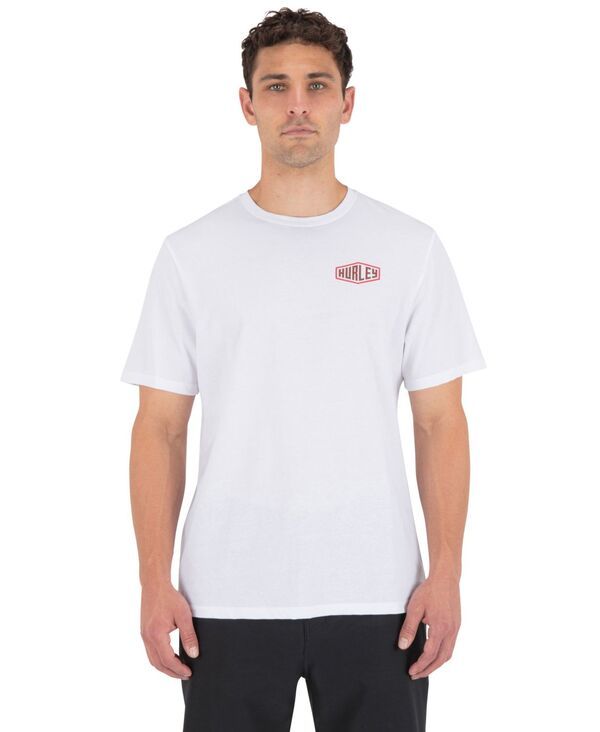 ハーレー メンズ トップス Tシャツ Hurley Mens RegularFit Round Neck TShirt White ホワイト