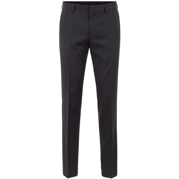 ボス メンズ ボトムス カジュアルパンツ ウール Boss Mens Herringbone Twill Gibson Italian Wool Trousers DGrey 021