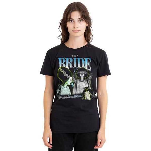 ユニバーサル レディース トップス Tシャツ Universal Monsters The Bride Homage Tee TShirt Black ブラック
