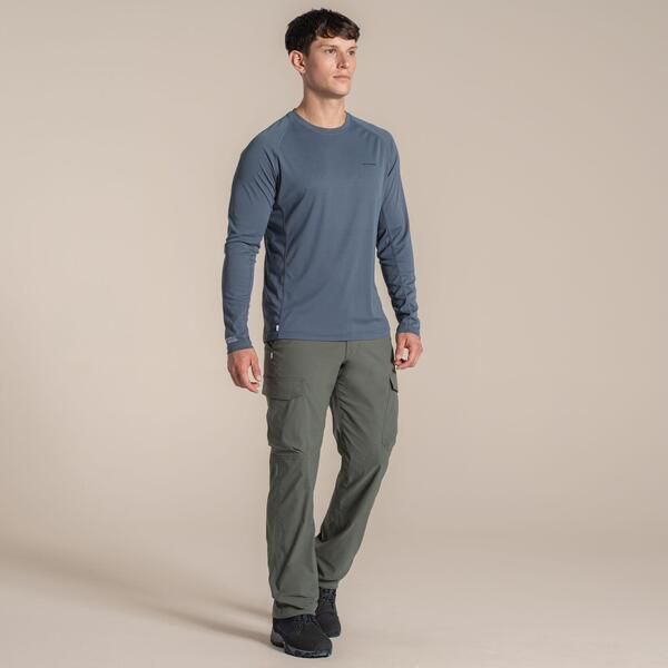 クラッグホッパーズ メンズ トップス Tシャツ 長袖 Craghoppers NosiLife Solar Shield LongSleeved TShirt Dark Pewter ピューター