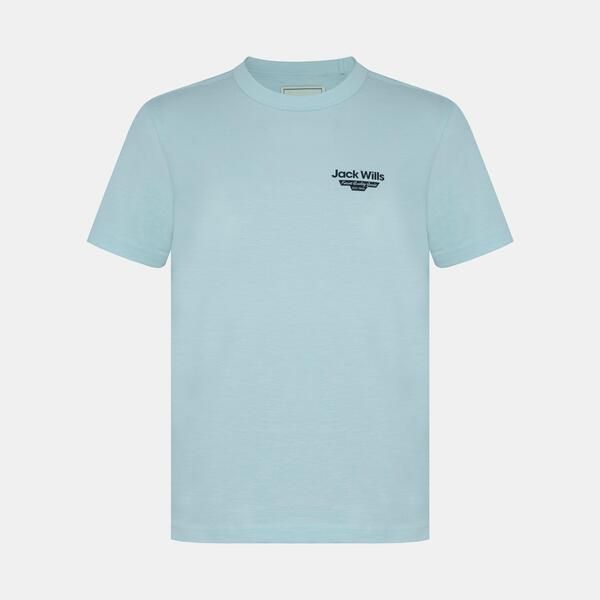 ジャック ウィルス メンズ トップス Tシャツ クルーネック コットン Jack Wills Menstaple Cotton Short Sleeve Crew Neck TShirt Blue ブルー