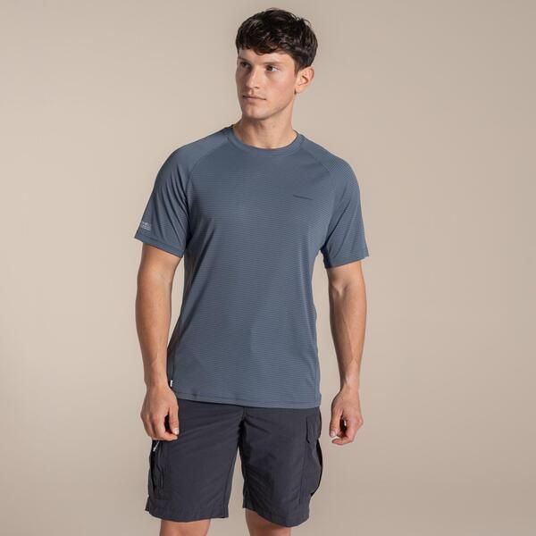 クラッグホッパーズ メンズ トップス Tシャツ 半袖 Craghoppers NosiLife Solar Shield ShortSleeved TShirt Dark Pewter ピューター