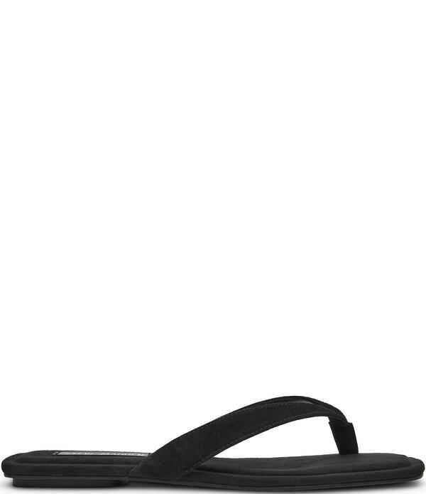 スティーブ マデン レディース シューズ サンダル スエード Steve Madden Trella Suede Thong Sandals Black ブラック