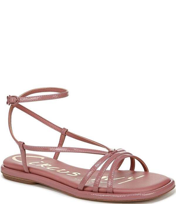サムエデルマン レディース シューズ サンダル Circus NY by Sam Edelman Olana Patent Casual Flat Sandals Berry Blush ブラッシュ