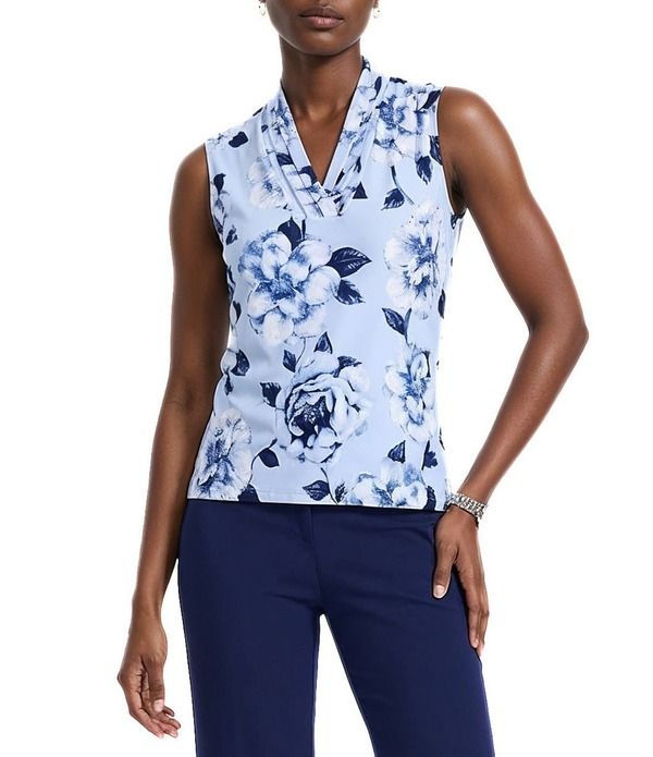アンクライン レディース トップス シャツ ブラウス Anne Klein Tripleatank Blouse Lakeshore