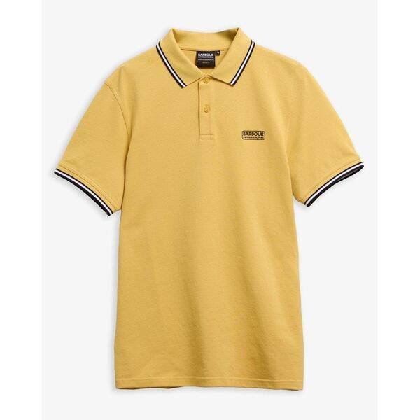バブアー メンズ トップス ポロシャツ Barbour International Mens Evan Polo Shirt Mist Yel YE91