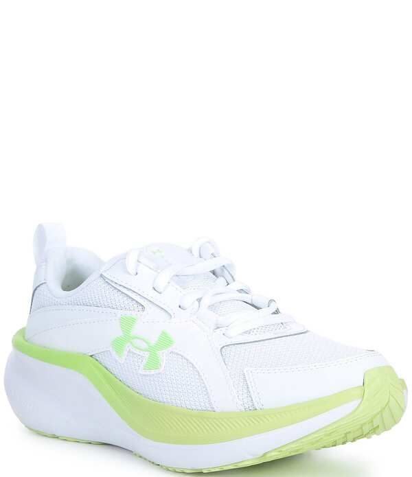 アンダーアーマー レディース シューズ スニーカー Under Armour Womens Assert 11 Running Sneakers WhiteFade GreenLumos Lime ホワイト