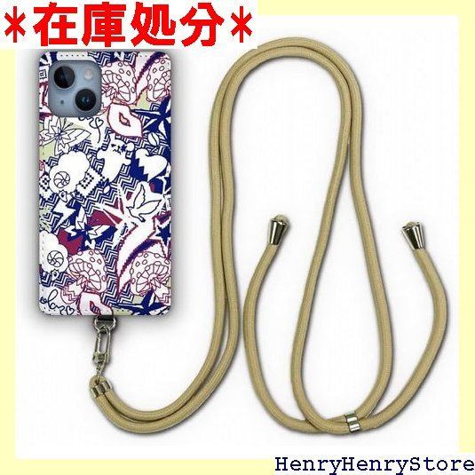 スカラー ScoLar デザイン iPhone14互換品 ケース スマホショルダー アイフォン14互換品 スマホケース ショルダーストラップ ショルダーケース スマホストラップ カバー スマホカバー 蝶 キノコ ハト アート 総柄 926