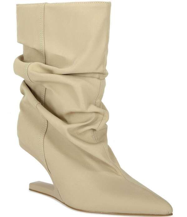アザレア ワン レディース シューズ サンダル ブーツ Azalea Wang Serona Slouch Shaft Pointed Toe Cantilever Wedge Boots Khaki カーキ
