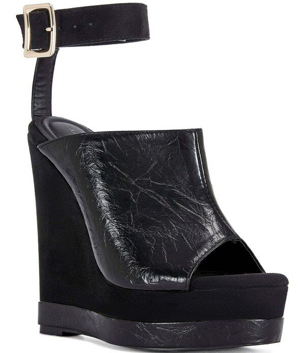 アザレア ワン レディース シューズ サンダル プラットフォーム アンクル Azalea Wang Tanankle Straplatform Wedge Sandals Black ブラック