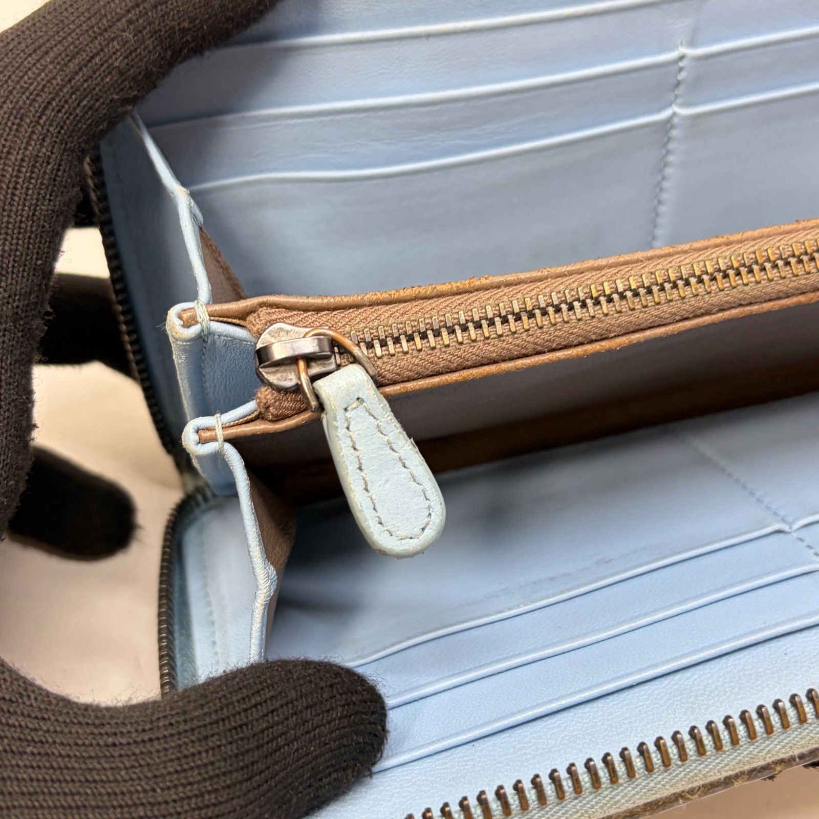 4380 BOTTEGA VENETA ボッテガヴェネタ 長財布 クロコ イントレ 