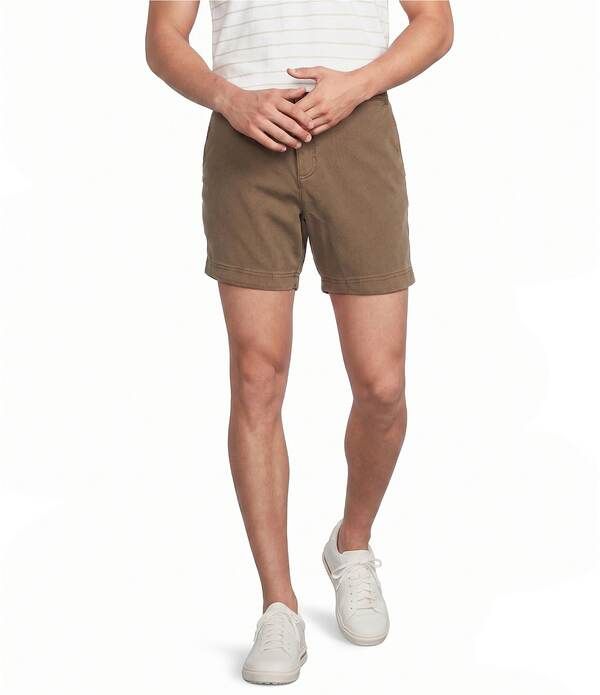 ダニエル クレミュ メンズ ボトムス ハーフパンツ・ショーツ ショートパンツ Cremieux Blue Label CMX Tailored Fit Flat Frontextured 6 Inseam Shorts Brown ブラウン