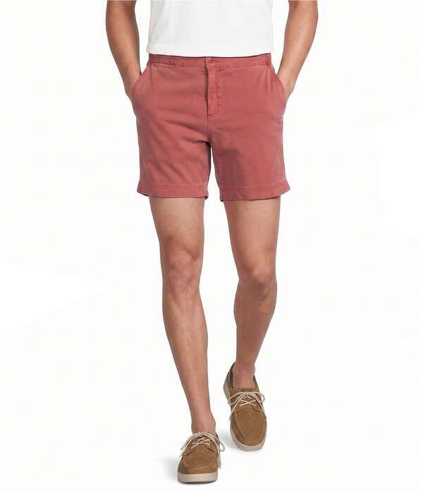 ダニエル クレミュ メンズ ボトムス ハーフパンツ・ショーツ ショートパンツ Cremieux Blue Label CMX Tailored Fit Flat Frontextured 6 Inseam Shorts Red レッド