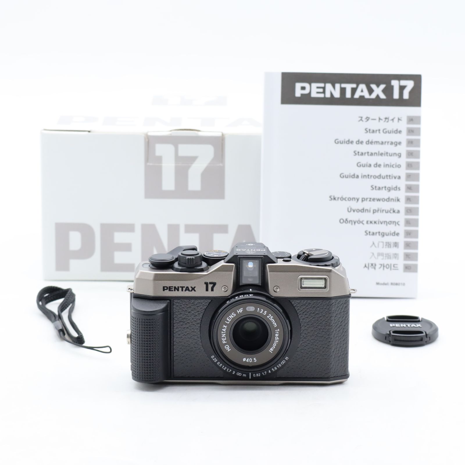 PENTAX 17 ダークシルバー｜ハーフサイズ フィルムカメラ｜レトロデザイン・コンパクト ペンタックス【中古】