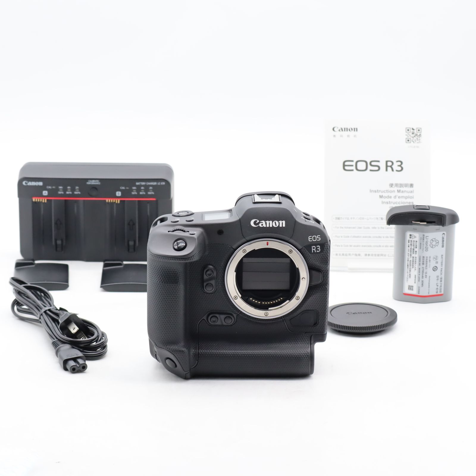 【ショット数1,000以下】Canon EOS R3 ボディ｜フルサイズ ミラーレス一眼｜約2410万画素・高速連写・高性能AF プロ向けフラッグシップ キヤノン【中古】