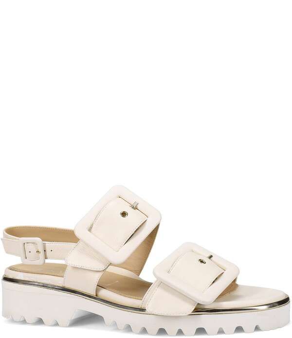 ロンホワイト レディース シューズ サンダル レザー Ron White Callie Leather Buckle Sandals Ice