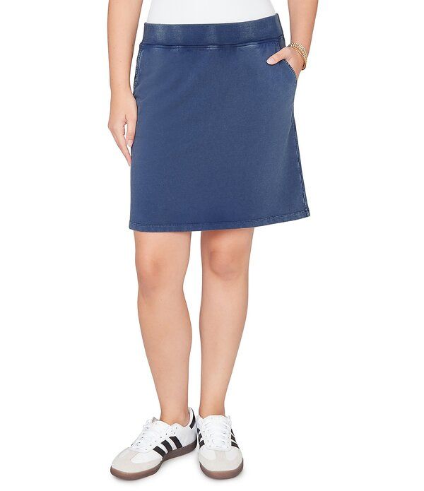 ルビーアールディー レディース ボトムスカート プチ リブ パイル Ruby Rd Petite Size French Terry Ribbed Waist PullOn Skort Bright Navy ネイビー