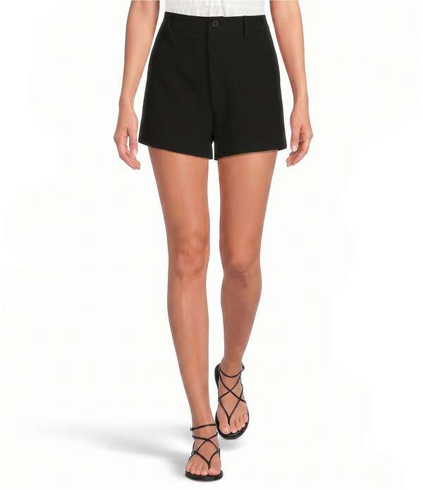 ルーシーパリ レディース ボトムス ハーフパンツ・ショーツ プチ ショートパンツ Lucy Paris Petite Size Maura HighRise Shorts Black ブラック