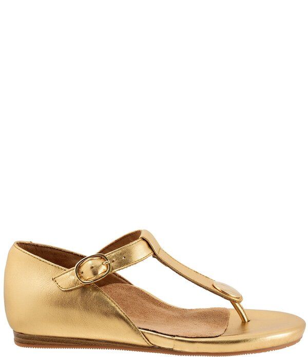ソフトウォーク レディース シューズ パンプス サンダル レザー SoftWalk Charlotte Leather Thong Sandals Gold ゴールド