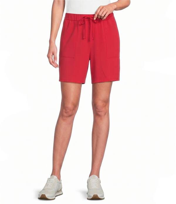 エイリーンフィッシャー レディース ボトムス ハーフパンツ・ショーツ ジャージー Eileen Fisher Stretch Jersey Drawstring Short Grenadine