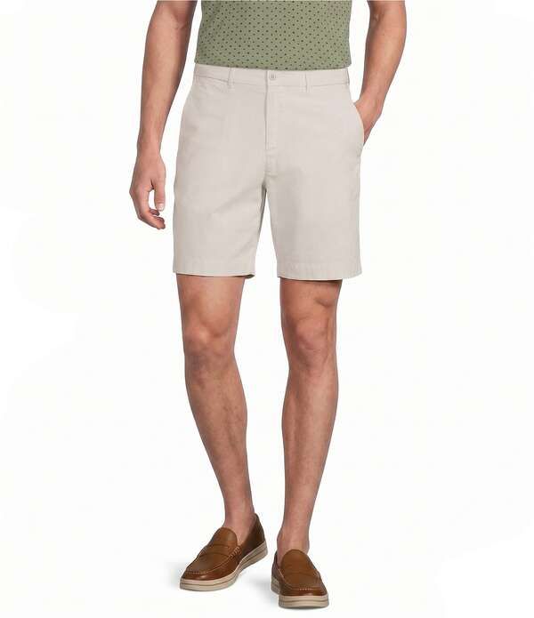 ダニエル クレミュ メンズ ボトムス ハーフパンツ・ショーツ ショートパンツ Cremieux Blue Label Madison Classic Fit Flat Front Lightweight 8 Inseam Shortstone ストーン