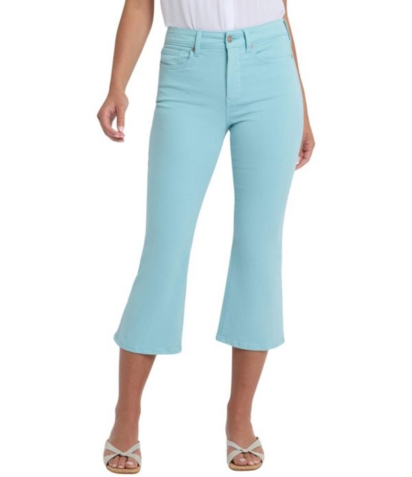 エヌワイディージェイ レディース ボトムス デニムパンツ ジーンズ NYDJ Monica Denim High Rise Crop Length Jeans Aqua Haze アクア
