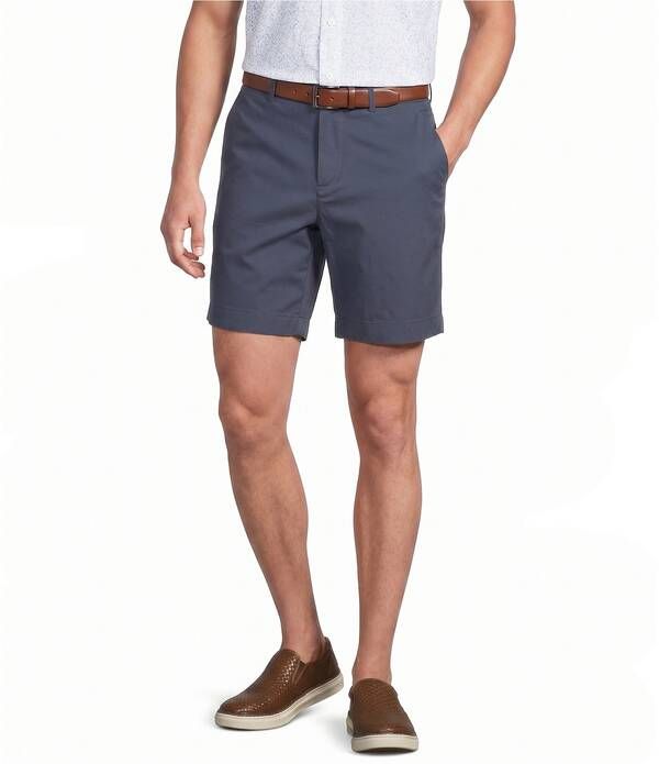ダニエル クレミュ メンズ ボトムス ハーフパンツ・ショーツ ショートパンツ Cremieux Blue Label Madison Classic Fit Flat Front Lightweight 8 Inseam Shortslate Blue スレー